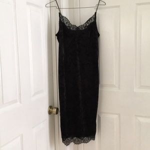 H&M velvet slip dress